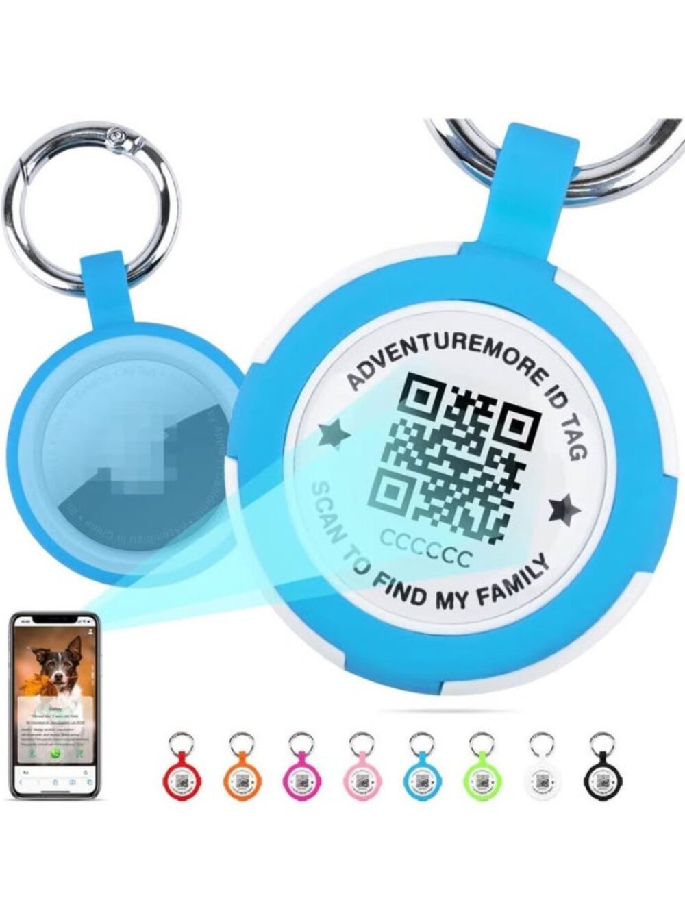 Tags Holder with QR Code Dog Tag
